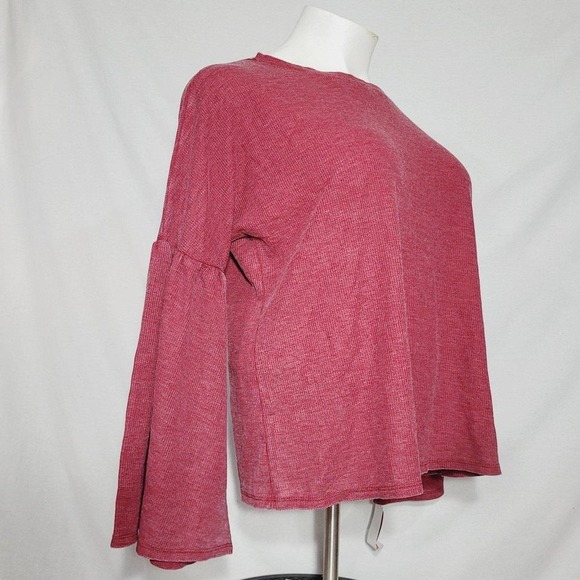XL X-LARGE Xhilaration Pajama Bell Sleeve Shirt Scarlet Mystery RED NWT - Picture 5 of 7